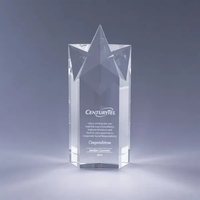 Rising Star optic crystal award with facets.... from ASI 62985 J. Charles