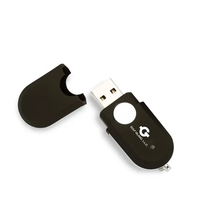 Mendota Rubber Oval USB - Black