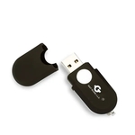 Mendota Rubber Oval USB - Black