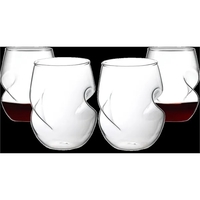 Vino Swirl™ Stemless Wine Glasses, 20 oz. Set of 4