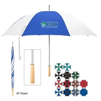 Golf umbrella with metal shaft and wood handle.... from ASI 61125 Hit...