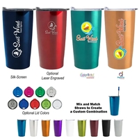 20 Oz. Himalayan Tumbler. Stainless Steel Outer And Inner. Double... from ASI...