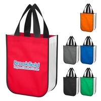 Non-woven shopper tote bag made of 100% rPET material with 13... from ASI...