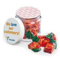 Make a bigger impression with this jar of individually wrapped strawberry......