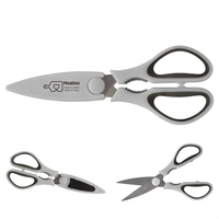 Scissors with a magnetized cover and soft grip handle inserts... from ASI...