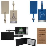 4 1/4" x 2 1/2" x 1/4" luggage tag with an... from ASI 62190 Illini