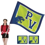 5' x 6' Knit Poly Double Sided School Spirit Flag