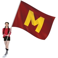 6' x 8' Nylon Appliqued One Letter School Spirit Flag.... from ASI 80228 Quinn