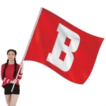 5' x 6' Nylon One Letter School Spirit Flag