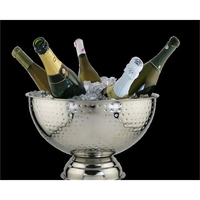 Hammered Round Bowl, Stainless Steel