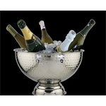 Hammered Round Bowl, Stainless Steel