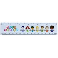 Standard 6 inch Ruler with Four Color Process Imprint