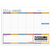 Triumph® Calendars Small Weekly Desk Pad - Colors