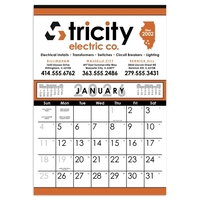 Skinner & Kennedy® Commercial 12-Sheet Calendar