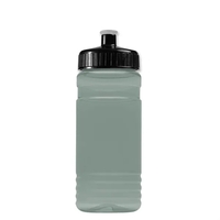 Transparent sports bottle, 20 oz. Straight-wall design with Push-Pull lid....