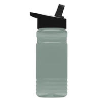 Big Grip 20 oz. Transparent Bottle -Flip Straw Lid... from ASI 40480 Koozie...