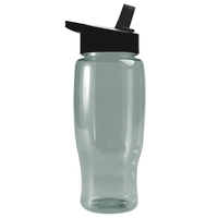 Garyline® Poly+ Recycled Bottle with Flip-Straw Lid - 27 oz.
