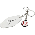 Baseball Motel Keychain
