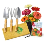 Garden Tool Set with Flower Seeds