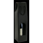 Heavy Duty Black Wine Bottle Carrier with Window