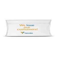 This empty pillow box offers a full-color imprint printed directly on... from...