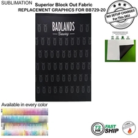 72Hr Fast Ship - Replacement Graphics Single sided 5'w x 8'h,... from ASI...