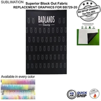 48Hr Quick Ship - Replacement Graphics Single sided 5'w x 8'h,... from ASI...