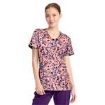 Infinity - Women's 3-Pocket Round Neck Print Top
