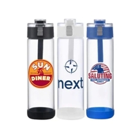 22 oz glass bottle with locking lid and silicone base.... from ASI 99030 Zipline