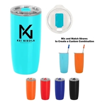19 oz. acrylic double wall tumbler with slide action, spill-resistant lid.......