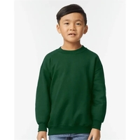 Youth 8.0 oz., 50% cotton / 50% polyester crewneck sweatshirt. Blank... from...