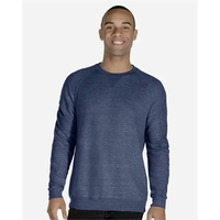 Snow Heather French Terry Crewneck Sweatshirt... from ASI 84358 S&S Activewear