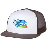 YUPOONG-CLASSIC FLAT BILL TRUCKER CAP