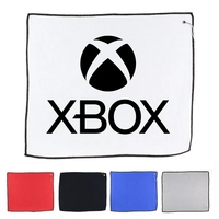 15" x 18" golf towel with a waffle texture, hook, and... from ASI 57653 Gold...