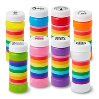 2 oz. bottle of bubbles with a vibrant rainbow colored label.... from ASI...