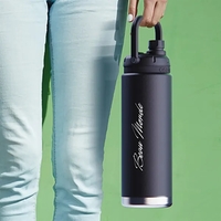 50 Oz. bottle with comfort grip handle, pop-up straw and keeps... from ASI...