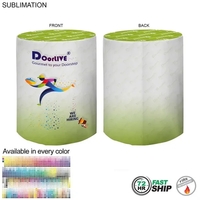 72Hr Fast Ship - sublimated round fitted cruiser table throw, sublimated......