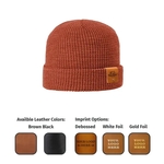 Riveted Genuine Leather Patch Beanie - Richardson