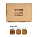 Veg Tan Leather Bifold Card Wallet