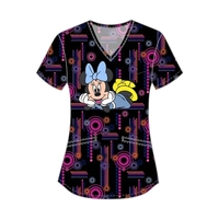 Cherokee Tooniforms V-Neck Print Top TF737... from ASI 86018 Scrub Authority