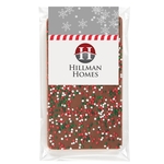 Belgian Chocolate Bars - Holiday Nonpareil Sprinkles - 1 oz