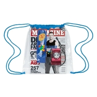Clear Game Drawstring Backpack... from ASI 40480 Koozie Group / Norwood
