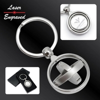 Features a heavy duty split ring and gyro spinning rings that... from ASI...