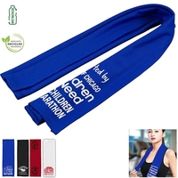 12" x 36" cooling towel with hemmed edges and customization.... from ASI...