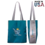 15x17x5 Full-Color Poly Canvas Tote with 5" Gusset