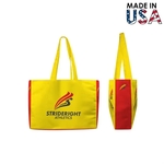 14x10x3 Full-Color Poly Canvas Tote with 3" Gusset