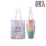 10x14x3 Full-Color Poly Canvas Tote with 3" Gusset