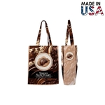 9x12x5 Full-Color Poly Canvas Tote with 5" Gusset