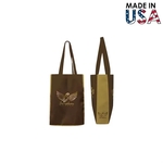 8x10x3 Full-Color Poly Canvas Tote with 3" Gusset