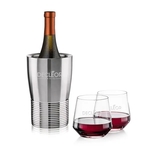 Genoa Wine Cooler & Tucson Stemless Wine Set